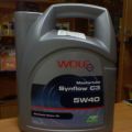 Моторное синтетическое масло WOLF 5W40 C3 Masterlube Synflow 5л